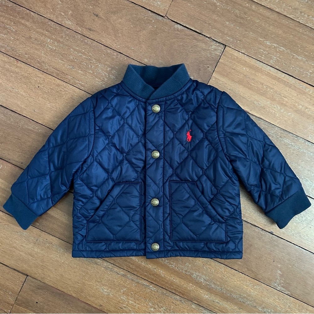 Ralph Lauren Quilted Barn Jacket Classic Navy - Picture 3 of 9